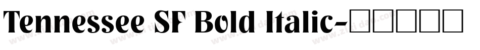 Tennessee SF Bold Italic字体转换